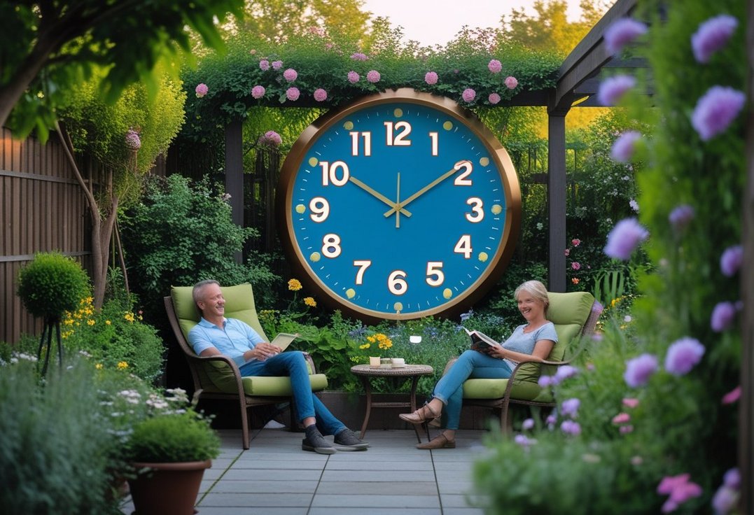 Sådan skaber du en hyggelig haveoase med et vægur med store tal Sådan skaber du en hyggelig haveoase med et vægur med store tal